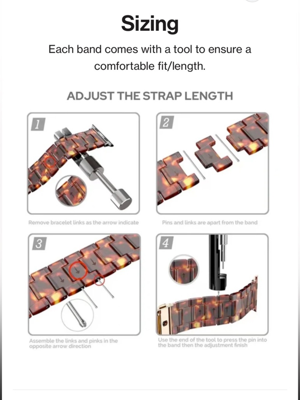 Solace Stella Band Gold Finish - Stainless Steel Replacement Watch Strap - Picture 6 of 9